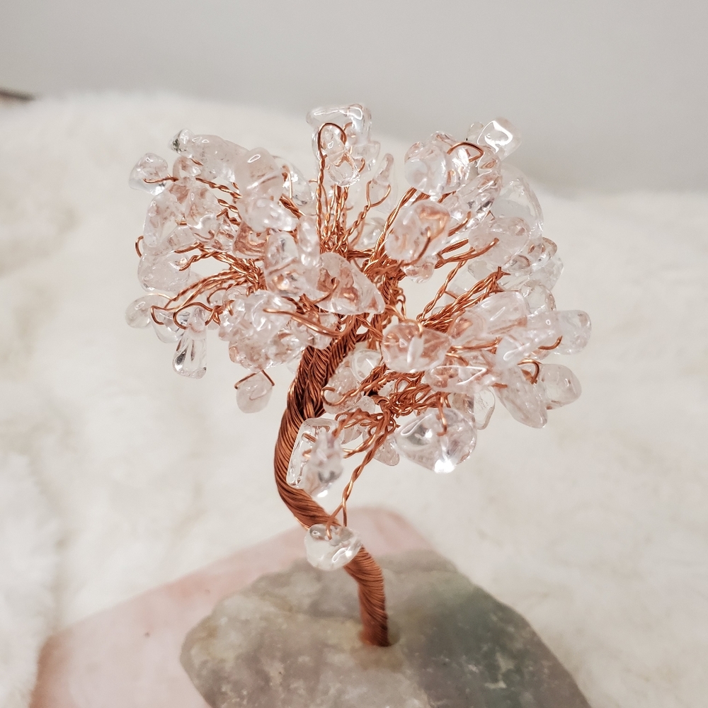 Clear Quartz Crystal Tree with Fluorite Base - Picture 6 of 13